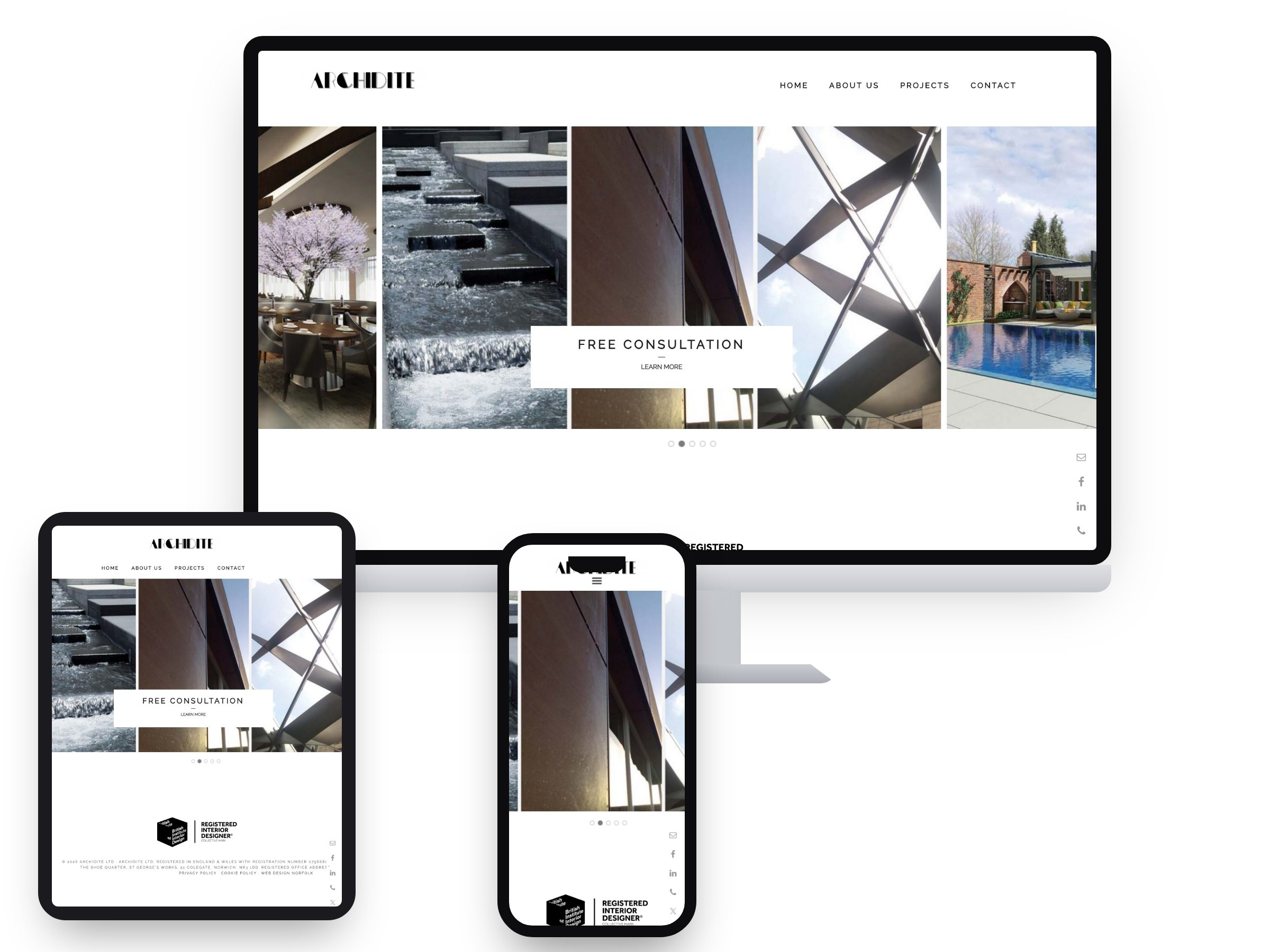 Archidite Ltd — Web Design project by Xpose