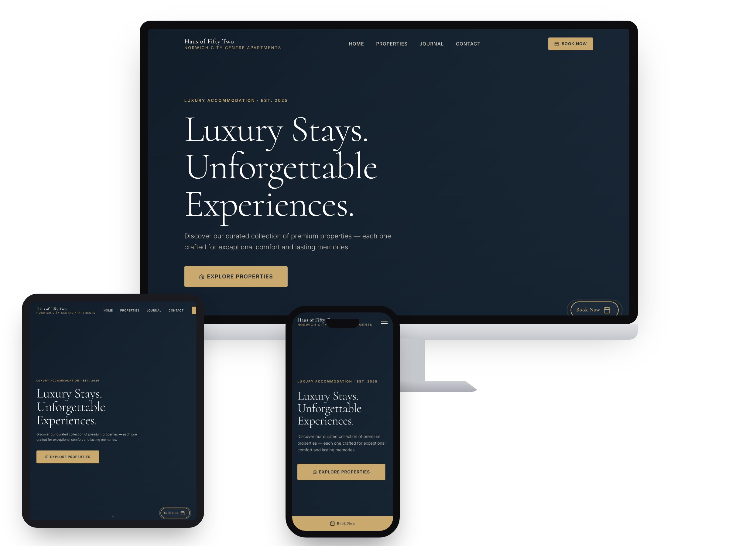 Haus of Fifty Two — Web Design project by Xpose