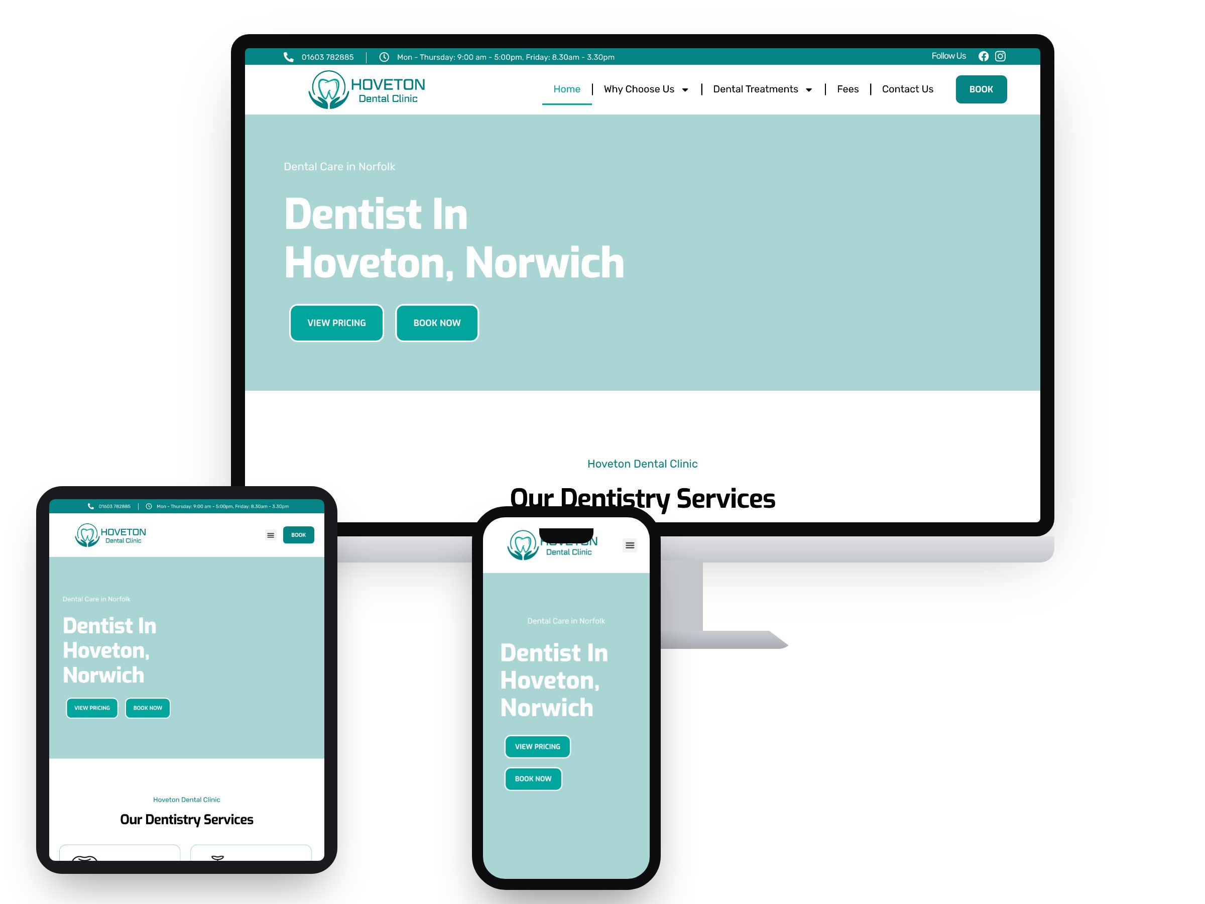 Hoveton Dental Clinic — Web Design project by Xpose