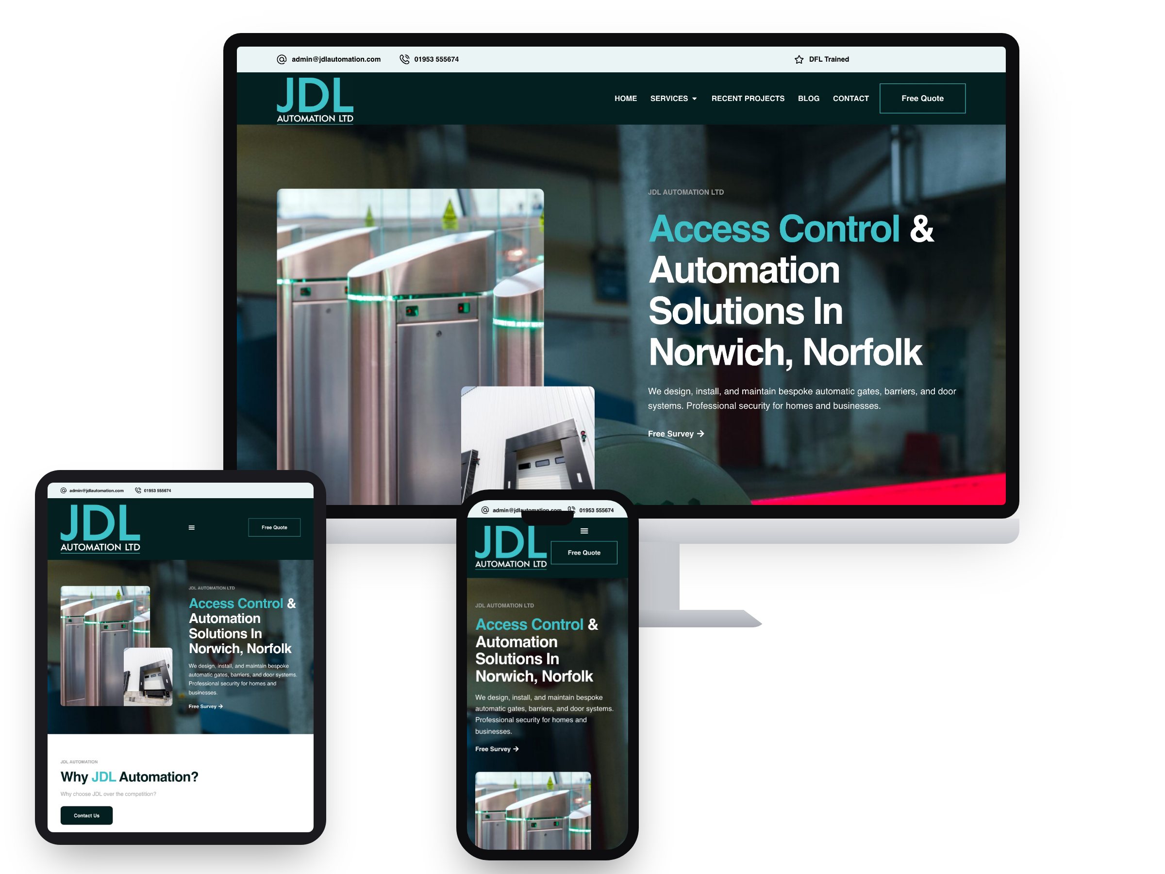 JDL Automation Ltd — Web Design project by Xpose