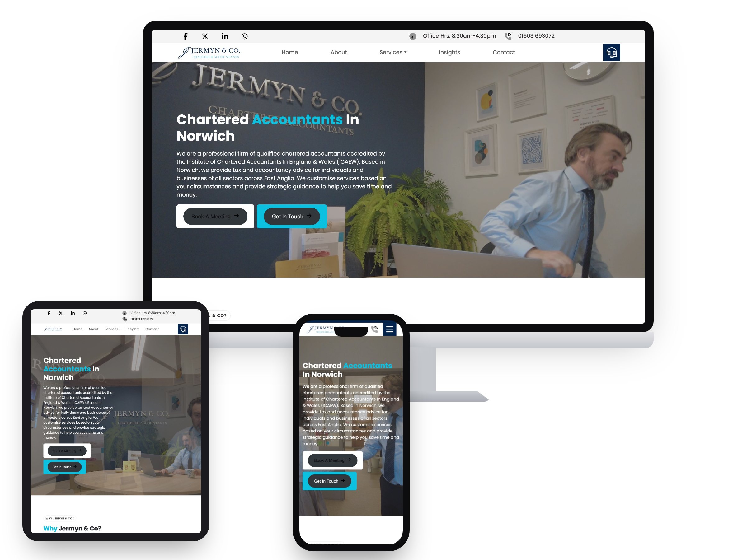 Jermyn & Co Accountants Ltd — Web Design project by Xpose