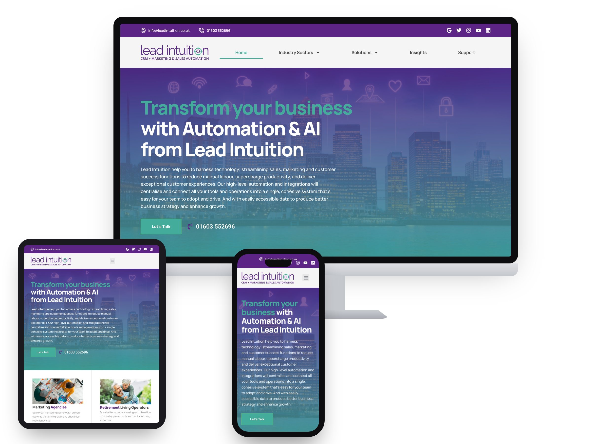 Lead Intuition — Web Design & Marketing project by Xpose