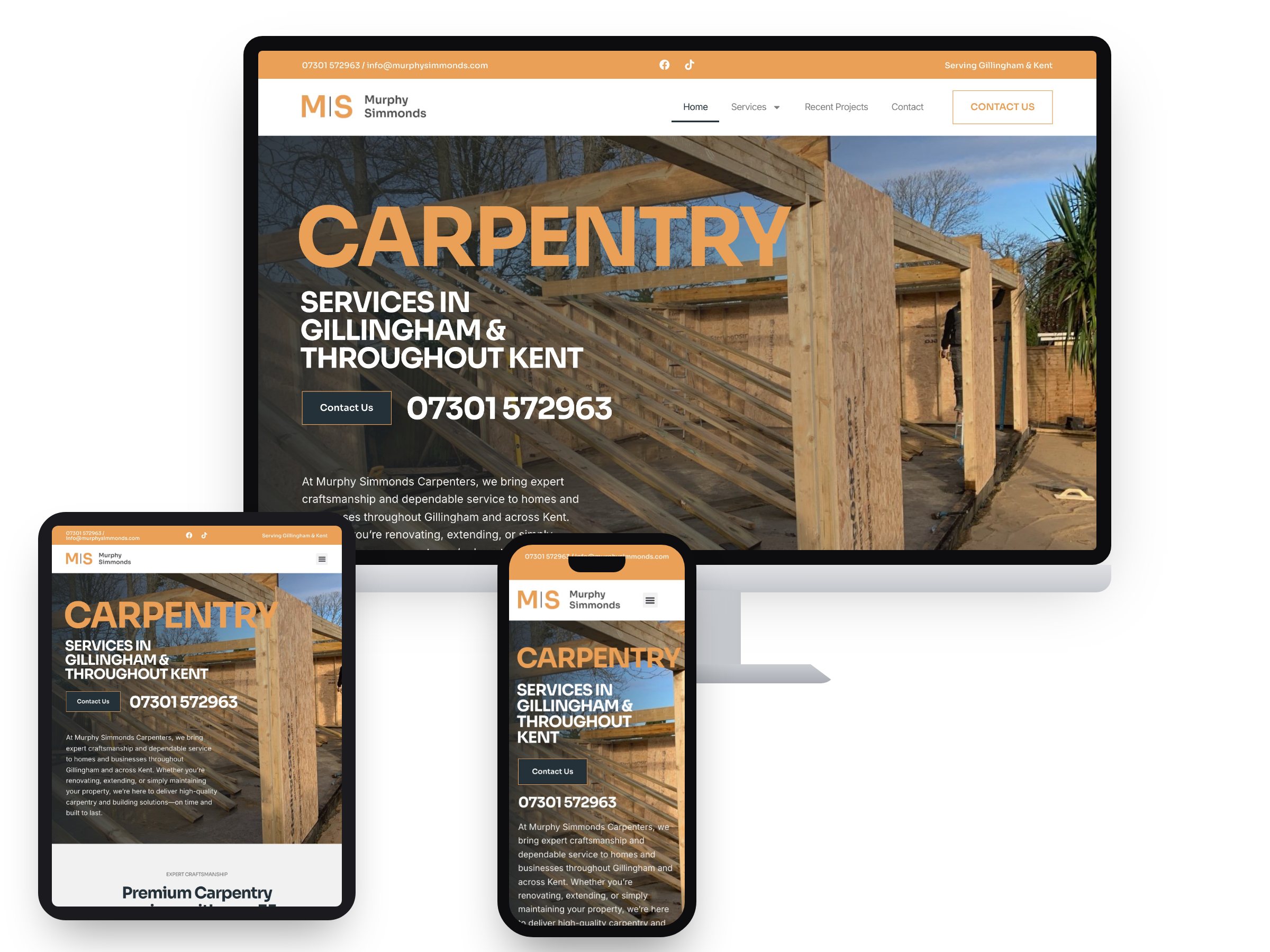 Murphy Simmonds — Web Design project by Xpose