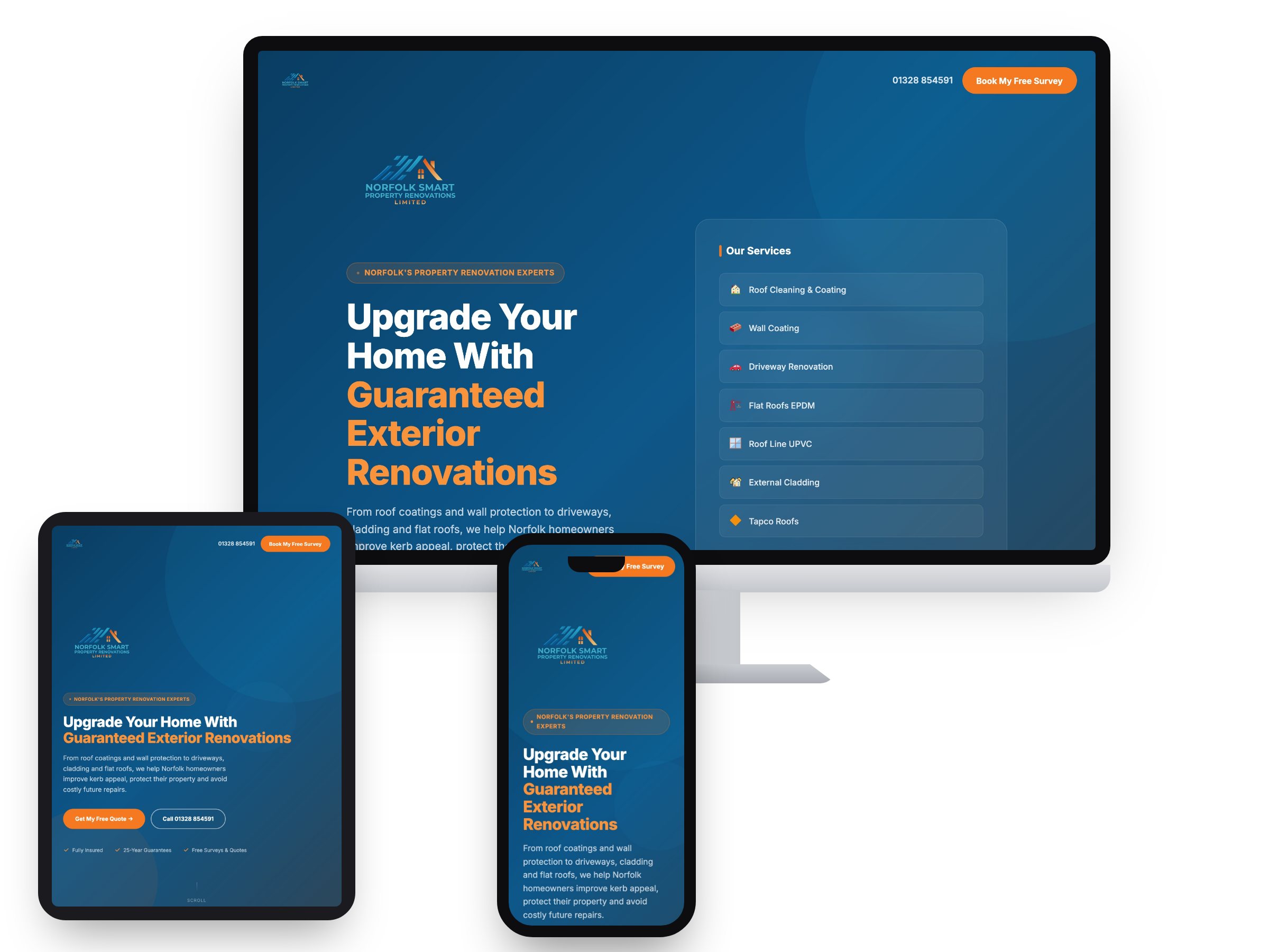 Norfolk Smart Property Renovations Limited — Web Design project by Xpose