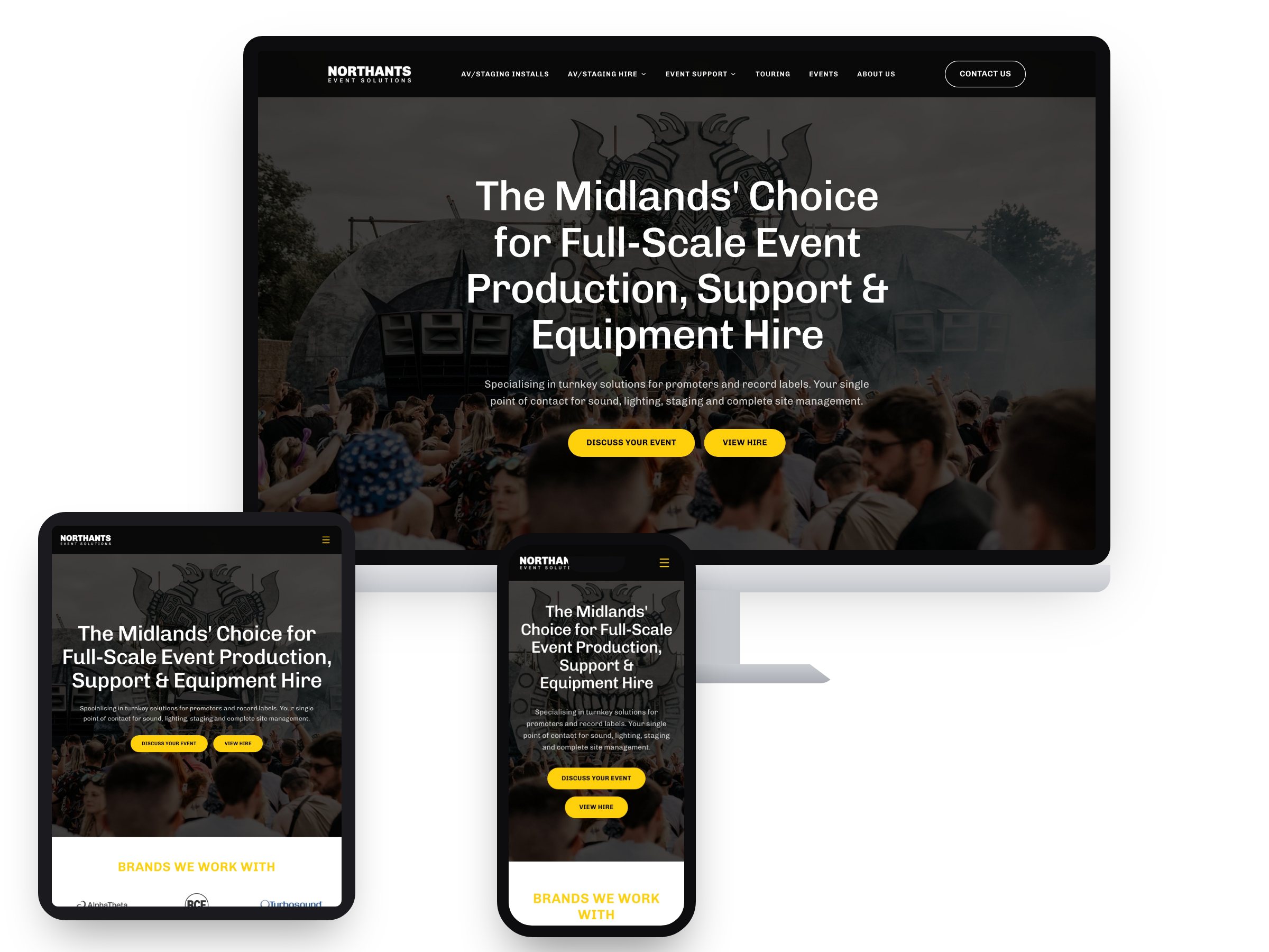 Northants Event Solutions — Web Design project by Xpose