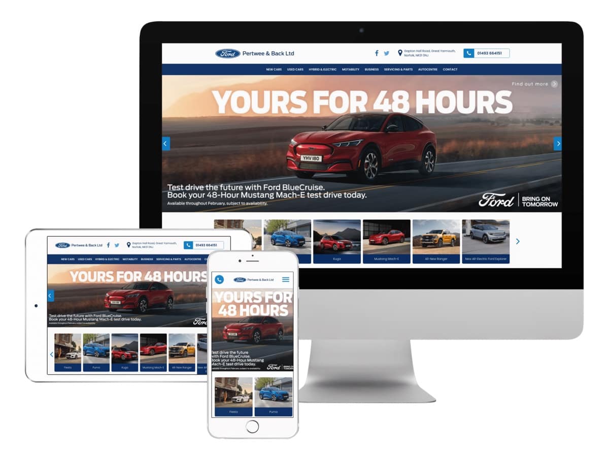 Pertwee & Back — Web Development project by Xpose