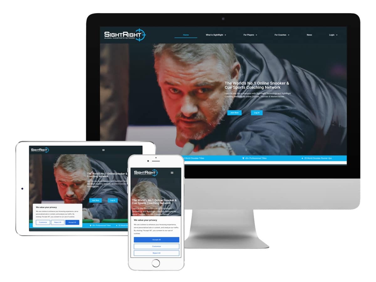 SightRight — Web Design project by Xpose