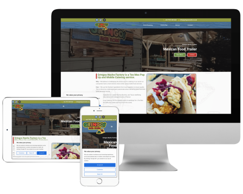 gringos web design norwich Web Design for Norwich based Food Trailer